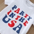 thumbnail image 7 of Toddler Boys Independence Day 4th Of July Short Sleeve Letter Printed T-Shirt Tops Shorts Outfits Sets Boy Outwear, 7 of 7