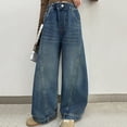 thumbnail image 5 of QHFBli Girls Baggy Jeans High Waisted Barrel Leg Jeans Trendy Boyfriend Denim Pants Vintage Streetwear Clothes, 5 of 9