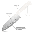 thumbnail image 4 of Beille 7 Inch Japanese Santoku Knife with Stainless Steel Blade and Wheat Fiber Handle, Kitchen Essentials, 4 of 5