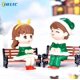 thumbnail image 3 of 1 Uds. Bonito modelo de pareja amante de la Navidad estatuilla DIY bonsái en miniatura decoración de paisaje de Navidad, 3 of 4