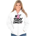thumbnail image 3 of Not Today Breast Cancer Awareness BCA Womens Plus Size Graphic Zipper Hoodie Brisco Brands 2X, 3 of 5