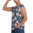 thumbnail image 3 of Haiem Men's Flower Print Tank Tops Summer Sleeveless Cut Off Workout T-Shirts Fitness Vest Athletic Undershirts-3X-Large, 3 of 8