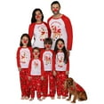 thumbnail image 1 of xiaxaixu Ensemble Pyjama Familial Christmas, Hauts Col Rond Imprimé Cerf + Pantalon, 1 of 10
