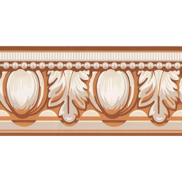 Wallpaper Border Victorian Sepia Crown Molding Vintage Wall Border