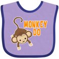 thumbnail image 3 of Inktastic Monkey Do with Monkey Boys or Girls Baby Bib, 3 of 4