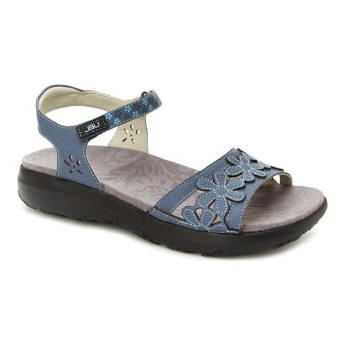 Women s Jambu JBU Wildflower Sandal with Floral Detail Ankle Strap Memory Foam Footbed Walmart