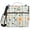 Peach Floral with Gingham, variant on 3 Ring Zipper Binder with Shoulder Strap Waterproof Trapper Keeper 2 Inch D-Ring 500 Sheets Capacity Colorful Green Watercolor