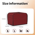 thumbnail image 5 of Fotbe Buffalo Plaid Red Black for Two Slice Toaster Cover, Fingerprint Protector, Super Soft Appliance Cover And Dust Cover,Bread Dust Cover & Fingerprint Protection, 5 of 7