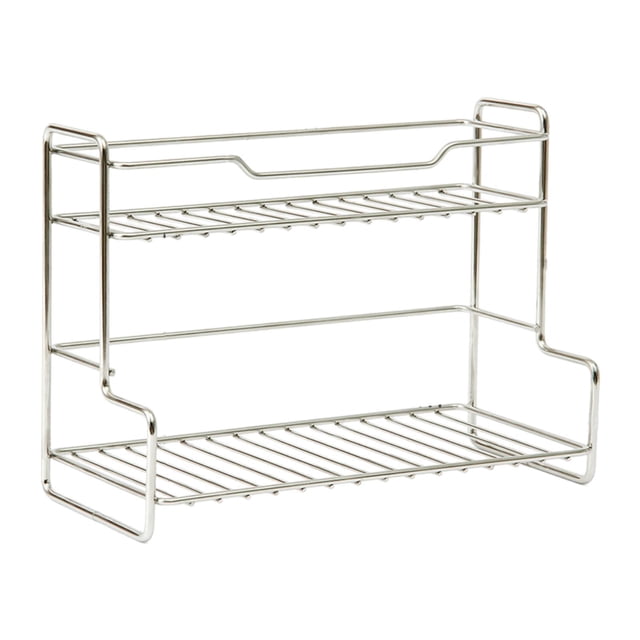 Estante de almacenamiento de cocina, multiusos, práctico organizador de ducha para baño, organizador de condimentos para encimera, hogar, restaurante Plata