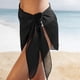 thumbnail image 4 of Mujeres gasa pareos cortos bikini cubre traje de baño de playa traje de baño falda envolvente para traje de baño, 4 of 5