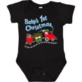 thumbnail image 3 of Inktastic Baby's 1st Christmas Train with Presents and Tree Boys or Girls Baby Bodysuit, 3 of 5
