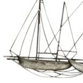 thumbnail image 4 of Stratton Home Decor Metal Sailboat Scene Hanging Wall Decor, Antique Silver, 4 of 9