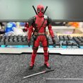 thumbnail image 4 of Figura de acción original Bandai Shf Marvel Deadpool de 6 pulgadas, modelo de juguete sin caja, colección de juguetes de escritorio con accesorios, 4 of 5