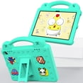 thumbnail image 6 of Kids Case for Walmart Onn 7 (7-Inch) 4th Gen 2024 Tablet Case with Handle & Stand, EVA Foam DIY Cartoon Cute Pattern with Pencil Holder Shockproof Protective Cover, Mintgreen, 6 of 8