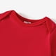 thumbnail image 3 of Camisetas navideñas familiares a juego de algodón con estampado de letras y diseño de renos en rojo, 3 of 5