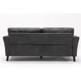 thumbnail image 4 of Pemberly Row Gray Woven Fabric Sofa Loveseat Living Room Set, 4 of 9