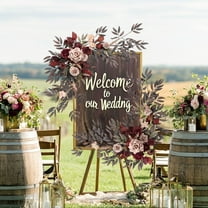 Gmogad Bridal Arch Flowers Decor - Fake Floral Arrangement for Wedding Chair Back Table Setting - Indoor Outdoor Ceremony Photo Booth Backdrop