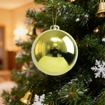 Coollooc Large Glitter Christmas Balls Ornaments for Xmas Tree Decor, Shatterproof Christmas Ball Ornaments Giant Xmas Tree Decoration Decorative Hanging Balls for Party, Home, Holiday(Gold)