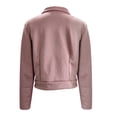 thumbnail image 5 of iHPH7 Suede Jacket Women Going Out Jackets for Women Cropped Jacket Women's Outerwear Zip Up Jacket Fall Jacket Womens Jackets Casual Pink XL, 5 of 5