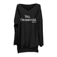 thumbnail image 4 of WREESH Womens Fashion T-Shirts Casual V Neck Print Pullover Loose Fit Long Sleeve Tops Casual Tops Blouse T-Shirt Black, 4 of 4
