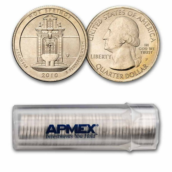 2010-P ATB Quarter Hot Springs National Park 40-Coin Roll BU