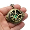 TAWOHI Alloy Avengers Doctor Strange Infinity Time Stones Necklace Figure Model Toys Movie Fans Gift