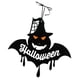 thumbnail image 4 of Letrero de bienvenida colgante de Halloween, licencia de licencia de tejida para , para decoraciones de casas embrujadas, color negro perfecl monstruo de calabaza de halloween, 4 of 7