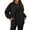 Black, variant on Harpily 50% Off Clear! Sweatshirts for WomenWomens Oversized Sweatshirts Crewneck Long Sleeve Tops Pullover Fall Fashion Clothes With Pocket Hot Pink XXL
