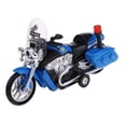 thumbnail image 2 of Juguete de Vehículos de Simulación Modelo de Motocicleta de Patrulla tirarere Hacia Atrás con para , Azul, x 10cm Yotijar Juego de motos, 2 of 10