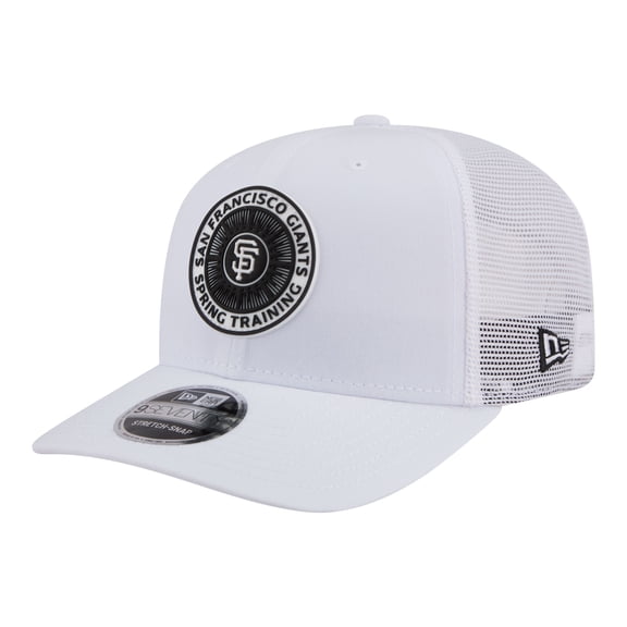 Men's New Era White San Francisco Giants 2026 Spring Training Fan Pack 9SEVENTY Adjustable Trucker Hat