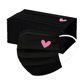 thumbnail image 1 of Mascarillas desechables YOMEESOUL, 50 unidades, rosa/negro, 3 capas, para mujeres, 1 of 3