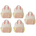 thumbnail image 1 of ​​BKBP 5-Piece Mini Backpack Set, Strawberry Print Small Carry Bags, Cute Pattern Lightweight Purse Collection, Fruity Design Utility Pouches, Decorative, Fun Gift Pack​​, 1 of 9