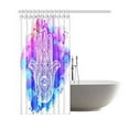 thumbnail image 2 of BPBOP Watercolor Shower Curtain, Hamsa Hand Polyester Fabric Shower Curtain Bathroom Sets 66x72 Inches, 2 of 3