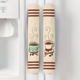 thumbnail image 3 of lanema 6Pieces Not Slip Comfortable Grip Coffee Bean Burlap Refrigerator Handle Cover For Home And Office Kitchen Decoration, 3 of 12