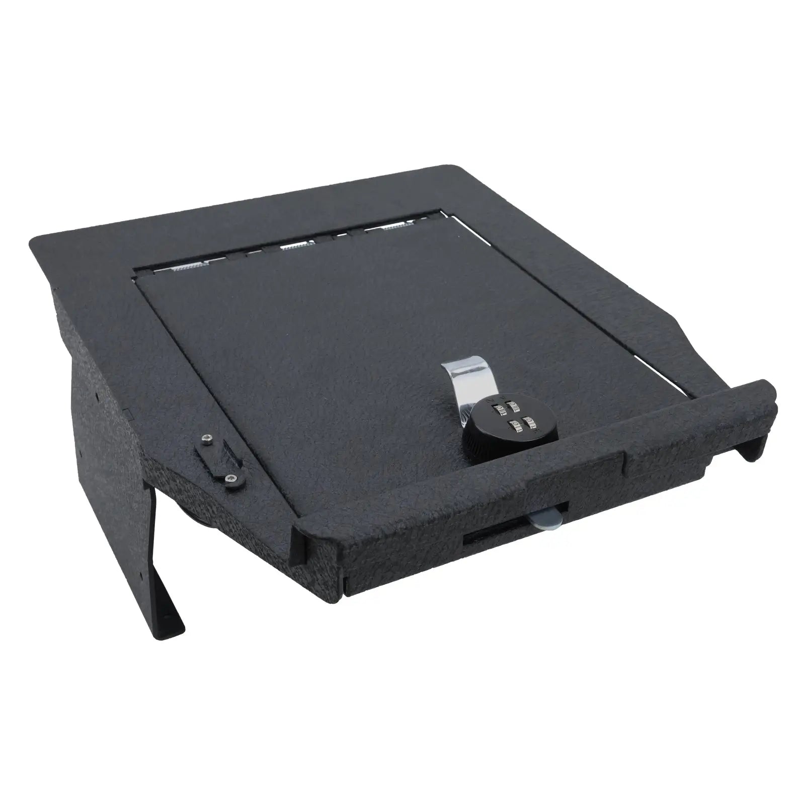 Center Console Gun Safe Vault - WASAI Premium In-vehicle Console Lock Box Compatible with 2021-2024 Ford F-150, 2021-2024 Ford F-150 with Heavy Gauge Cold Rolled Plate Steel, 4 Digit Combination Lock