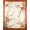 Light Taupe, Pattern 12, variant on ODIKA Round Chinoiserie Shaped Botanical Peony Vine Border Solid Geometric Stain Resistant Low Profile for Dorm Room, Small Living Apartment