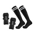 thumbnail image 3 of Guardias de Shin de fútbol con calcetines de fútbol Juego de fútbol. Negro S, 3 of 8
