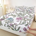 thumbnail image 3 of jejeloiu Kawaii Flower Floral Twin Sheet Sets,Oil Painting Style Twin Fitted Sheet,Modern Aesthetic Artwork Flat Sheet For Girls,Super Cozy Room Decor,3pcs, 3 of 7