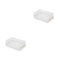 thumbnail image 1 of Moyic Caja de almacenamiento de corte de mantequilla duradera para queso y mantequilla Almacenamiento de queso Refrigerador de mantequilla blanco 2Conjunto, 1 of 6