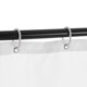 thumbnail image 3 of Cortina de la ducha Irfora Htovila 72 * 72 '' Poliéster blanco Impermeable Cortina de ducha a prueba de moho Protección de privacidad decorativa Cortina de baño con 12 ganchos Irfora Cortina de la ducha, 3 of 5