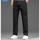 thumbnail image 1 of Puntoco Pantalones casuales largos para hombre Pantalones casuales de negocios elásticos de seda de hielo con cremallera recta para hombre, 1 of 5