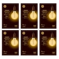 thumbnail image 2 of (case of 6 bulbs) GE 46176 Vintage G30, Amber Glass, 60 watt, meandering joyous spiral filament, dimmable amber candlelight glow, lightbulb, 2 of 4