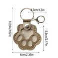 thumbnail image 5 of Pyaiiner Leather Cat Paw Keychain with Fur Compartment Memorial Pet Keepsake for Storing Fur Ashes or Whiskers, 5 of 6