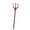 B, variant on Devil Pitchfork Halloween Costume Accessories for Adults & Kids, Plastic Trident Prop for Cosplay, Masquerade, Party Supplies, Devil Costume Staff, Theater Props, Decoration (3 Pole + 1 Red Fork)
