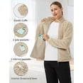 thumbnail image 2 of Pioneer Camp Women's Fleece Jacket Lightweight Full Zip Up Warm Soft, 2 of 6