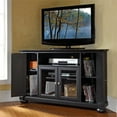 thumbnail image 6 of Pemberly Row Traditional Solid Wood Corner TV Stand for TVs up to 48" in Black, 6 of 6
