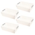 thumbnail image 3 of 4Pcs Plastic Basket Desktop Toy Basket Desktop Organizer Plastic Storage Baskets, 3 of 4