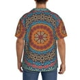 thumbnail image 3 of Sikiie Mandala Men's Wrinkle Free Untucked Cuban Shirt Business Casual Button Down Shirts Short Sleeve Shirt3X-Large, 3 of 5