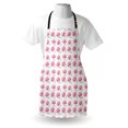 thumbnail image 4 of Watercolor Flowers Apron, Peony Blooms Season Revival Summer, Unisex Kitchen Bib with Adjustable Neck for Cooking Gardening, Adult Size, Pale Pink and Pale Green, by Ambesonne, 4 of 4