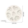 thumbnail image 3 of Heart Shaped Silicone Molds, Valentine's Day Baking Mold, Fondant Chocolate Candy Molds, Romantic Cake Decorating Tools, Flexible Baking Cupcake Molds, DIY Dessert Making Kit, 3 of 3
